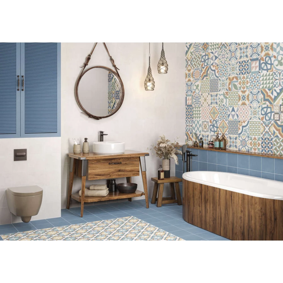 Керамогранит New Trend Design Art Blue матовый синий GP2020DNA23 20х20 см