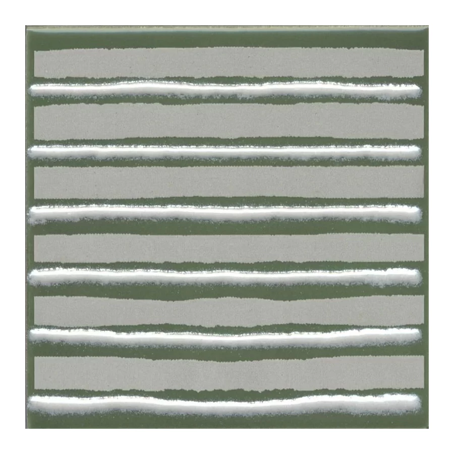 Плитка настенная Kerama Marazzi Бахия 4 Декор глянцевый зелёный KMD3STA027GN 9,8x9,8 см
