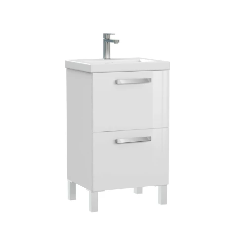 Набор тумба Cersanit Melar 50 раковина Como 50 смеситель Elio ножки для тумбы A64761