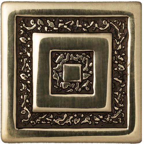 Декор BronzoDecor Латунная вставка Инфинити бронза 5х5 см