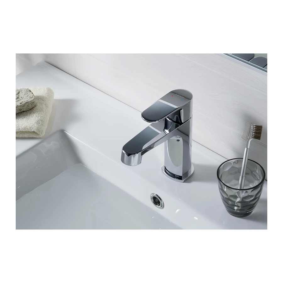 Смеситель Aquatek Оберон для раковины без донного клапана хром AQ1210CR