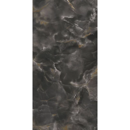 Керамогранит Fondovalle Onyx Black Crystal Polished глянцевый черный INF3494 120х60 см