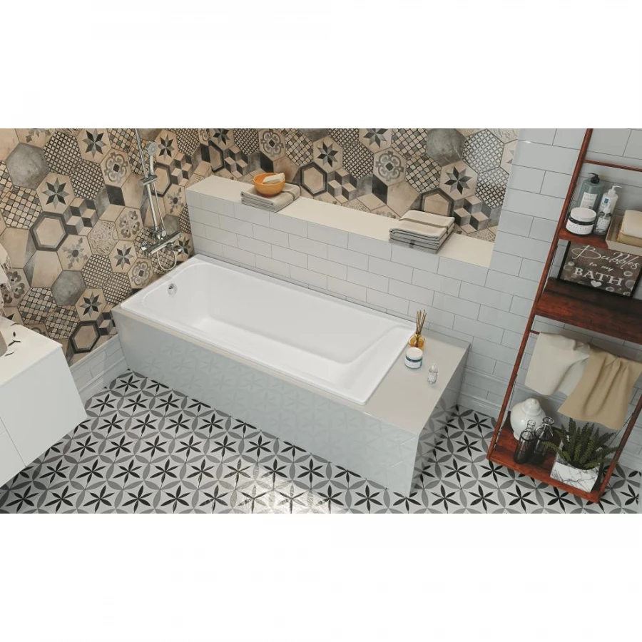 Акриловая ванна Roca Elba прямоугольная белая 248507000 170х75 см