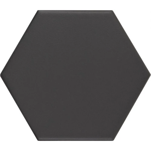 Керамогранит Equipe Кроматика Блаcк / Kromatika Black матовый черный 26467 11,6х10,1 см