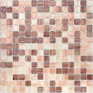 Стеклянная мозаика Caramelle Mosaic d'Estrées new коричневый 32,7x32,7 см