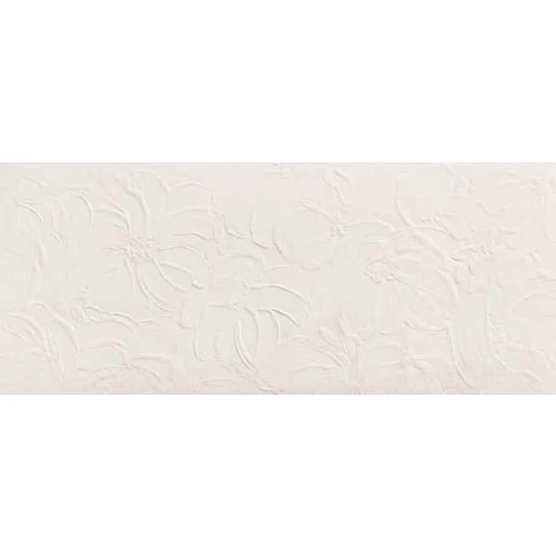 Плитка настенная Atlas Concorde 3D Wall Plaster Bloom White матовая белая AHQV 120х50 см