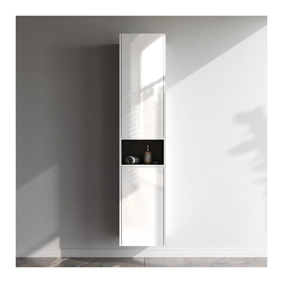 Шкаф с полками Am Pm Func высота 90 см белый глянец универсальный M8FCH04029WG 40 см