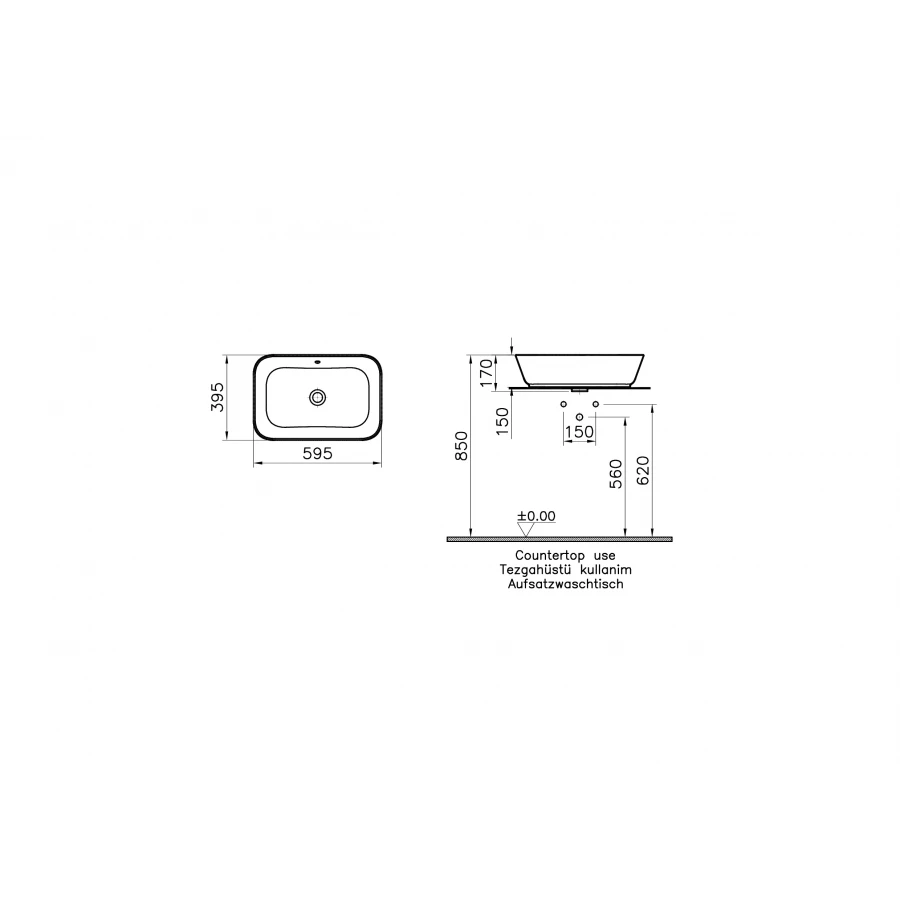 Раковина Aquatek AQ5420-00 550*440*480 мм
