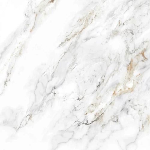 Керамогранит Planet Ceramics UKP-574 глянцевый с золотом белый 80х80 см