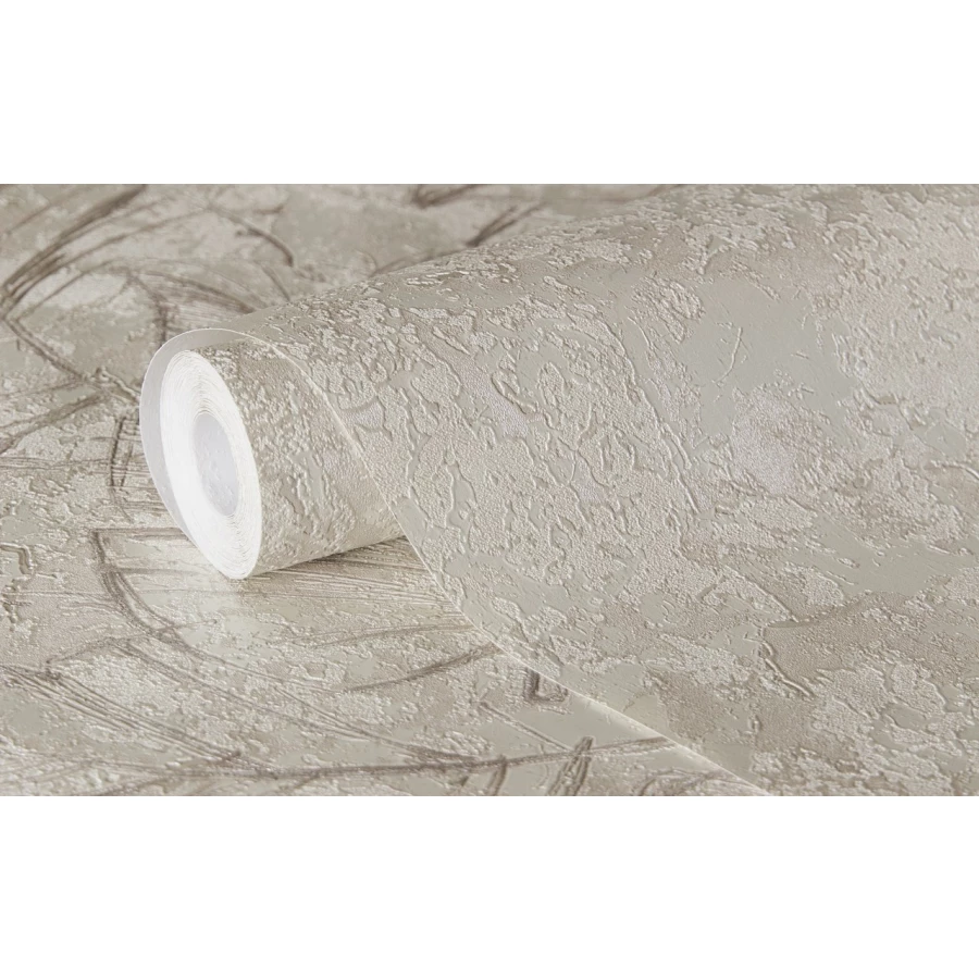 Обои флизелиновые Аспект Deluxe Фиджи бежевые 70346-22 1,06х10,05 м