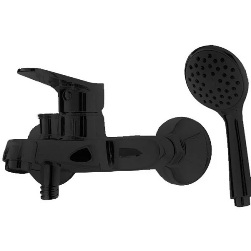 Смеситель для ванны Bravat Eco black короткий излив F6111147BM-B черный