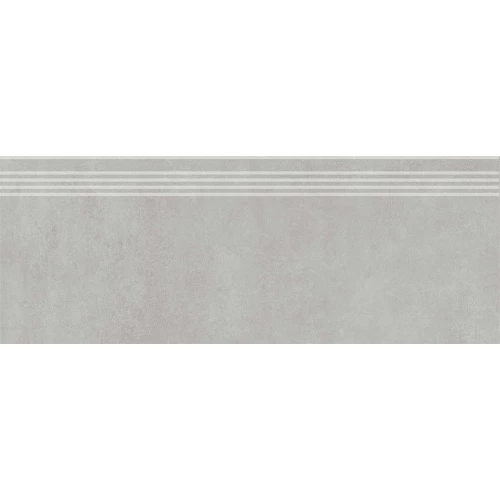 Ступень из керамогранита Kerama Marazzi Про Догана матовая светло-серая DD841190R/GR 80х30 см