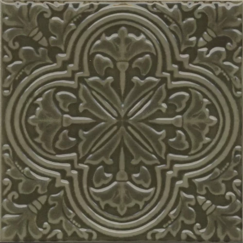 Плитка настенная Kerama Marazzi Фес Декор глянцевый зелёный KMD3STA002BN 15x15 см