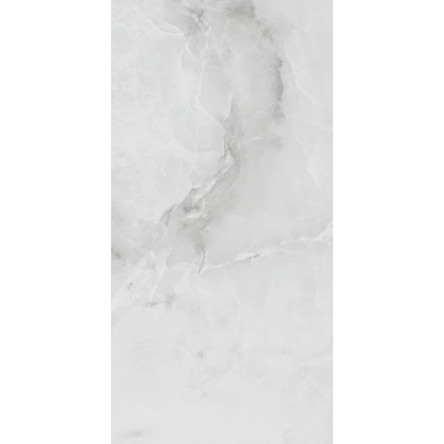 Керамогранит Navarti Allure Gris глянцевый светло-серый 150х75 см