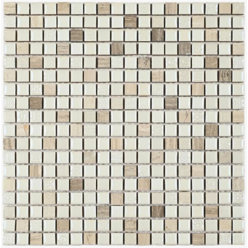 Мозаика Bonaparte Керамическая мозаика Iceland 15х15 бежевая 30х30 см