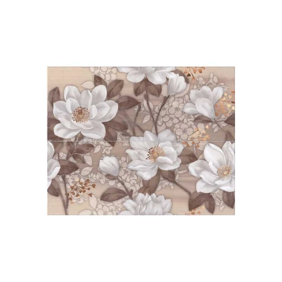Панно Kerama Marazzi Жасмин из 2 частей C 7114T\A\B\3F 50х40 см