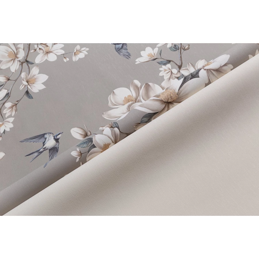 Обои флизелиновые Palitra Life Magnolia бежевые PL72536-12 1,06х10,05 м