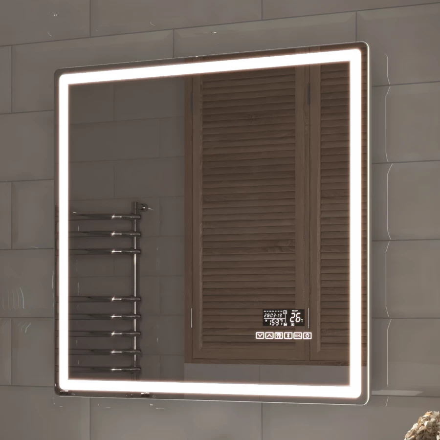 Зеркало Vigo Geometry Media voice 700 046 70x70 см