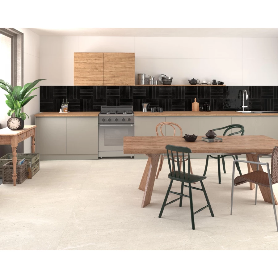 Керамогранит Dune Ceramica Agadir Noche глянцевый черный 188757 28х7 см