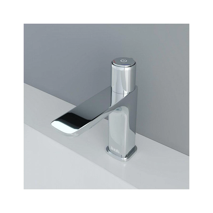 Смеситель для умывальника Iddis Slide с кнопочным управлением SLISBBTi01 хром