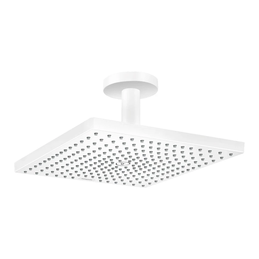 Верхний душ Hansgrohe Raindance E 300 1jet с потолочным подсоединением матовый белый 26250700