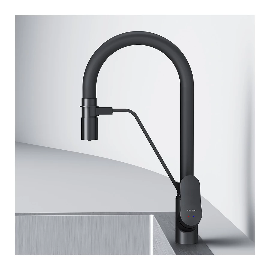 Смеситель для кухни Am Pm Like с каналом для питьевой воды и гибким изливом F8007822