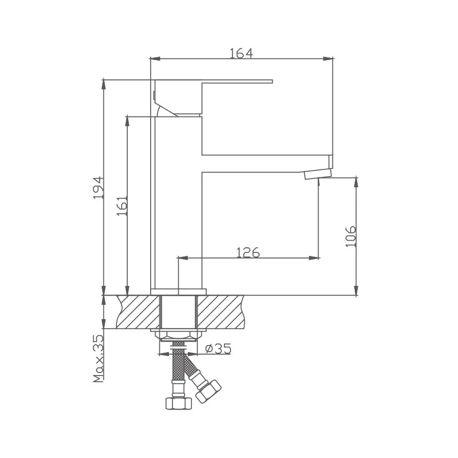 Смеситель для раковины Haiba HB10803