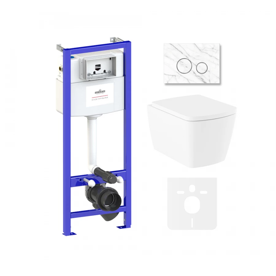 Унитаз Lavinia Boho Relfix Aveo Rimless 75110255 (комплект 6 в 1)