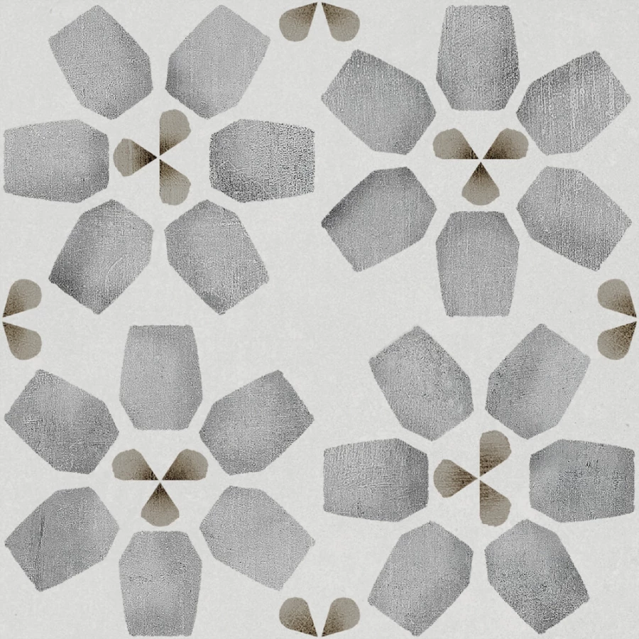 Керамогранит Harmony Peronda Dakar Palm матовый серый 3356237717 12,3х12,3 см