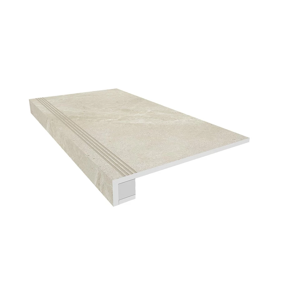 Комплект Estima Kailas Ступень KA01 33x120 неполированная прямоугольный бортик с насечками Подступенок 14,5x120 34955