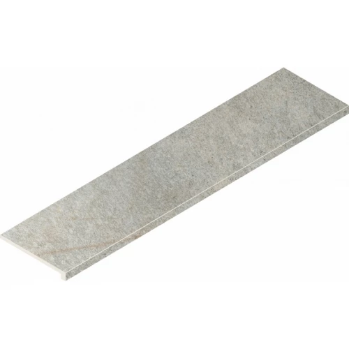 Ступень угловая правая из керамогранита Italon Магма Сильвер матовая серая 620070002982 120х33 см