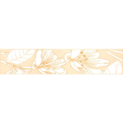 Плитка настенная Kerama Marazzi Аида Бордюр глянцевый бежевый HR33/6197 25х5,4 см