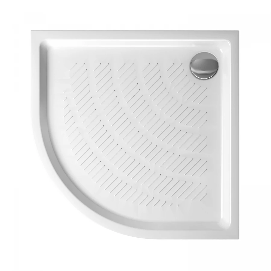 Акриловый душевой поддон Lavinia Boho Rock 37071800 / 80*80*15 см, полукруглый