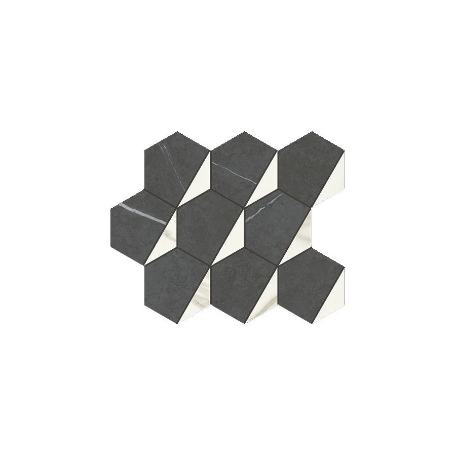 Мозаика Italon Метрополис Гексагон Колд 620110000159 31х25,4 см