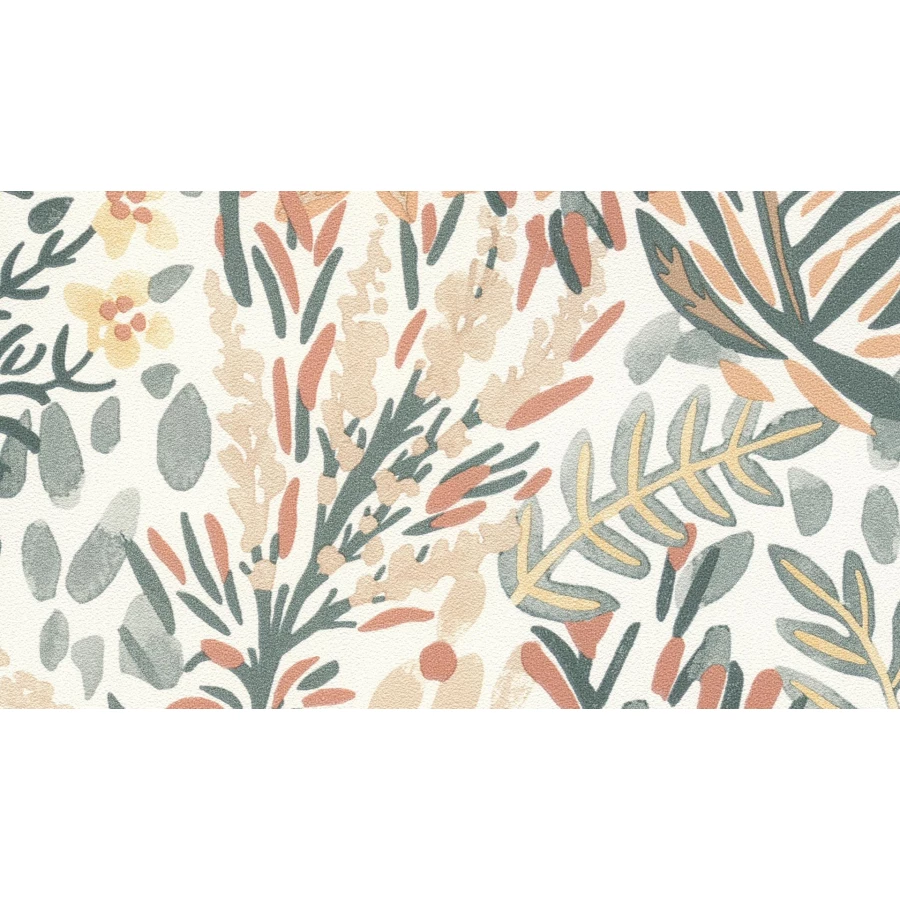 Обои винил на флизелине Lutece Jardin D'eden Красный Желтый Зеленый Белый Коричневый 51202604 10,05x0,53 м