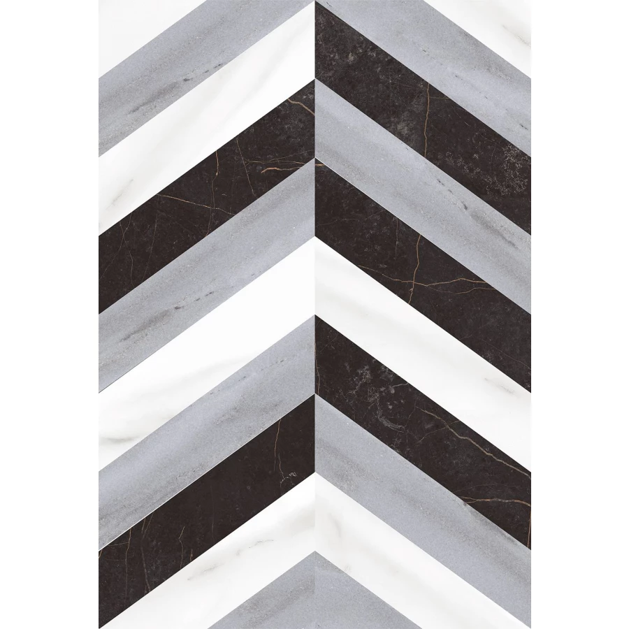 Плитка настенная Керамин Пантеон 7Д белый 40х27,5 см