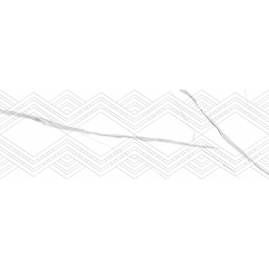 Плитка настенная Dogma Elegante Calacatta Quadri Shine Rettificato глянцевая белая NQ39027D2 90x30 см