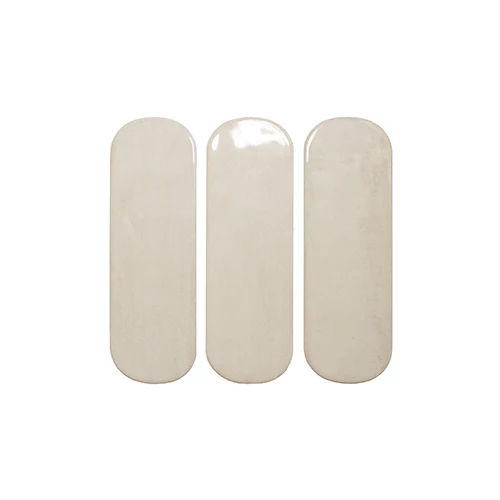 Плитка настенная DNA Calema Oval Greige Gloss глянцевая бежевая 16х5,2 см