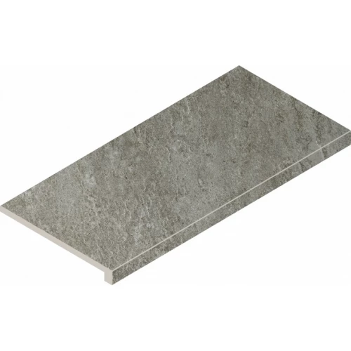 Ступень фронтальная из керамогранита Italon Магма Фог матовая серая 620070002948 60х33 см