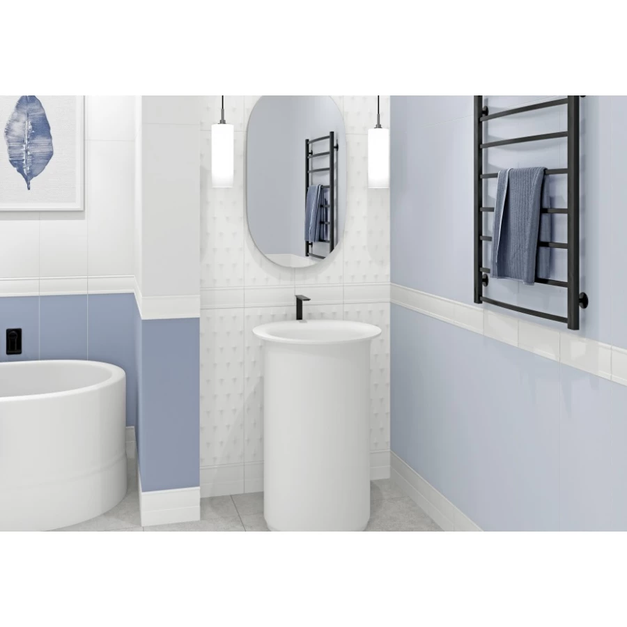 Бордюр настенный Meissen Keramik Trendy белый TY1U051 25х10 см