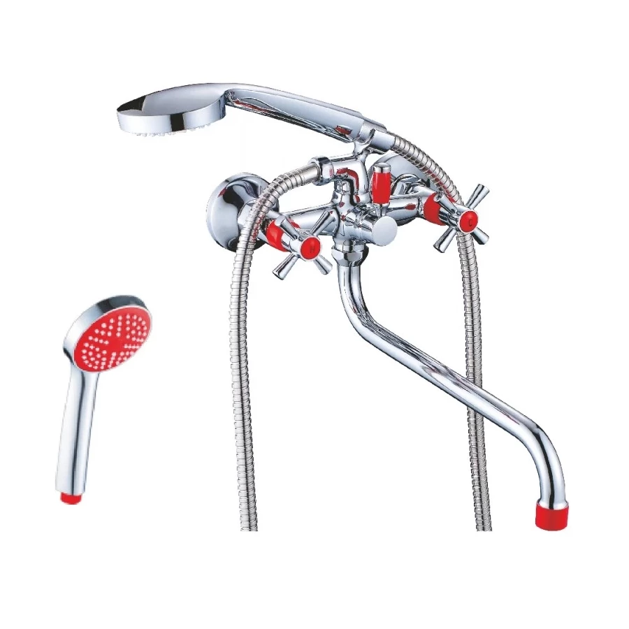 Смеситель Cron CN142 для ванны красный CN22142-6