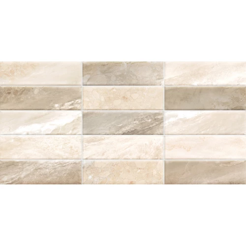 Плитка настенная ALMA Ceramica Adriatic рельефная матовая бежевая TWA3060ADT14 60х30 см