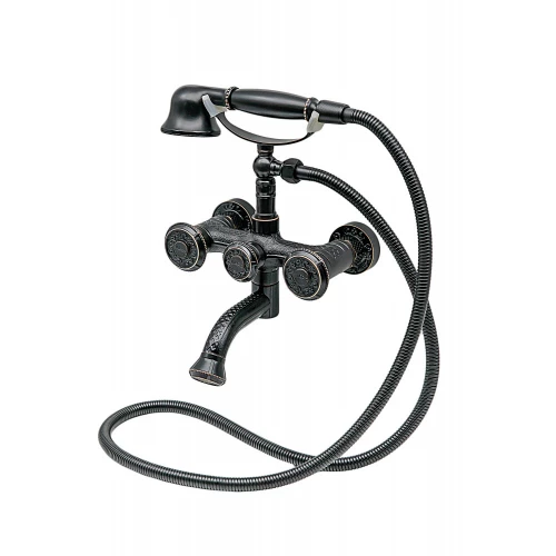 Смеситель для ванны с душем Milacio Almeria MC.301.BBR чёрная бронза
