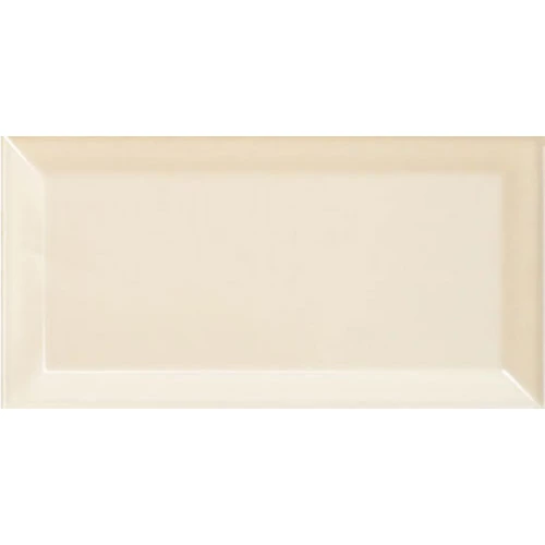 Плитка керамическая Equipe Метро Cреам / Metro Cream глянцевая бежевая 12737 15х7,5 см