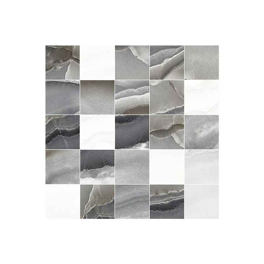 Декор мозаичный Laparet Mania серый MM34102 25х25 см