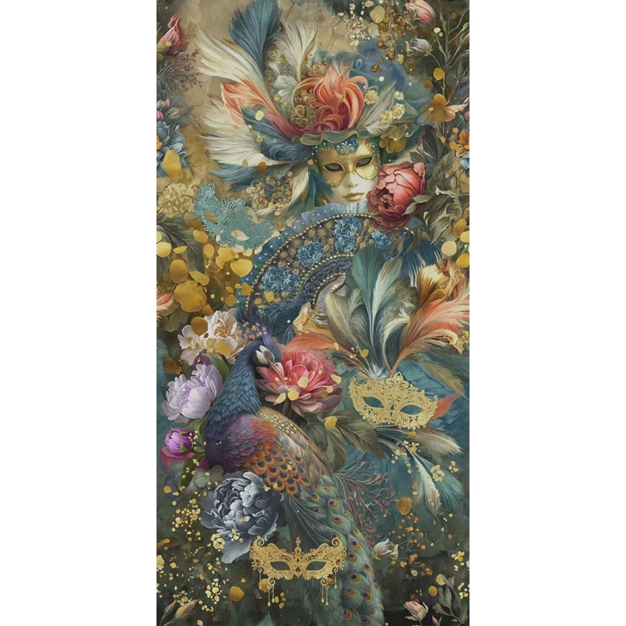 Керамогранит Kerama Marazzi Феллини ковер обрезной матовый зеленый VT/A644/SG591820R 238,5x119,5 см