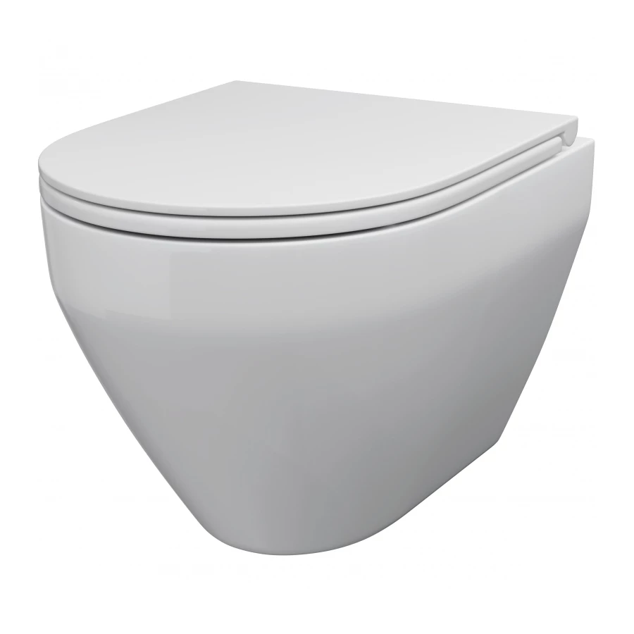 Унитаз подвесной Am Pm Spirit V2.0 безободковый FlashClean без сиденья C701700WH