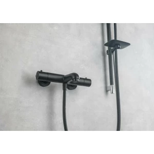 Смеситель Aquatek термостатический для ванны матовый черный AQ1043MB