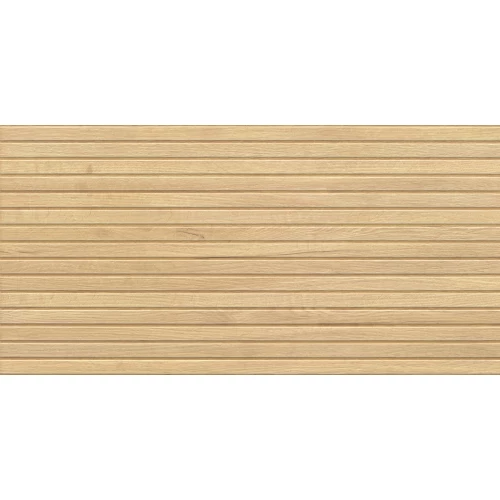 Керамогранит LCM Лиам светлый линии / Liam Light Line матовый карвинг бежевый 60120LAM09M 120х60 см