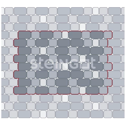 Тротуарная плитка Steingot Классика Темно-коричневая 60 мм